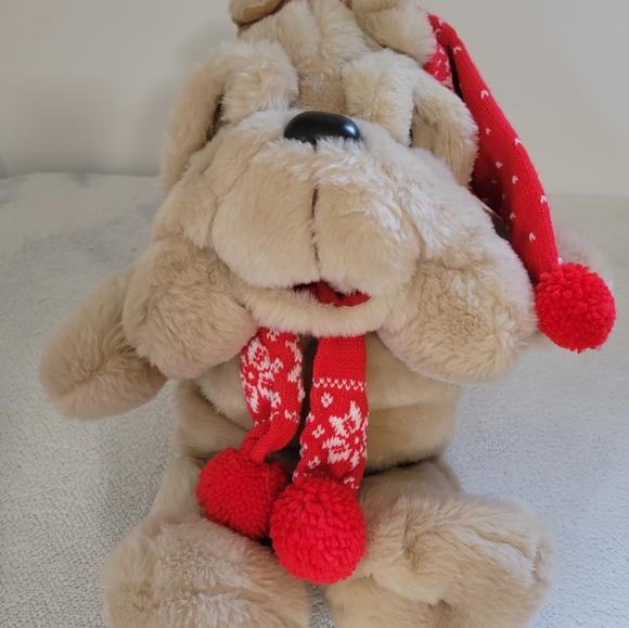 Vintage 1984 Commonwealth Kris Kringle Plush Shar Pei - Picture 1 of 7